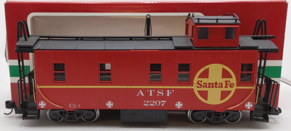 LGB 40790 G Scale Santa Fe Caboose #2207 (Metal Wheels) EX/Box