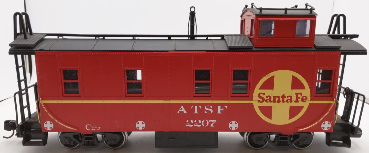 LGB 40790 G Scale Santa Fe Caboose #2207 (Metal Wheels) EX/Box