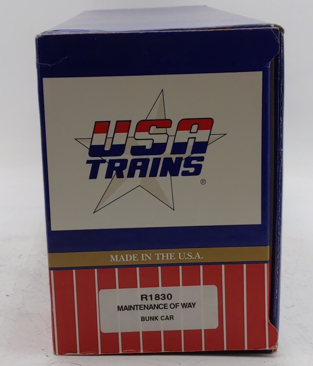 USA Trains 1830 G Scale Maintenance of Way Bunk Car (Metal Wheels) EX/Box