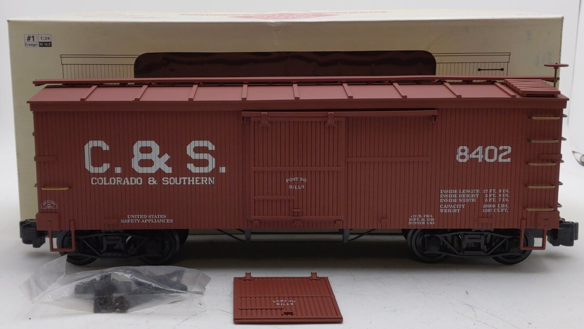 Aristo-Craft 86002 G Scale Colorado & Southern Box Car #8402 EX/Box