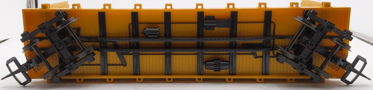 USA Trains R17405 G UP Center I-Beam Flat Cars (Yellow) w/Custom Load EX/Box