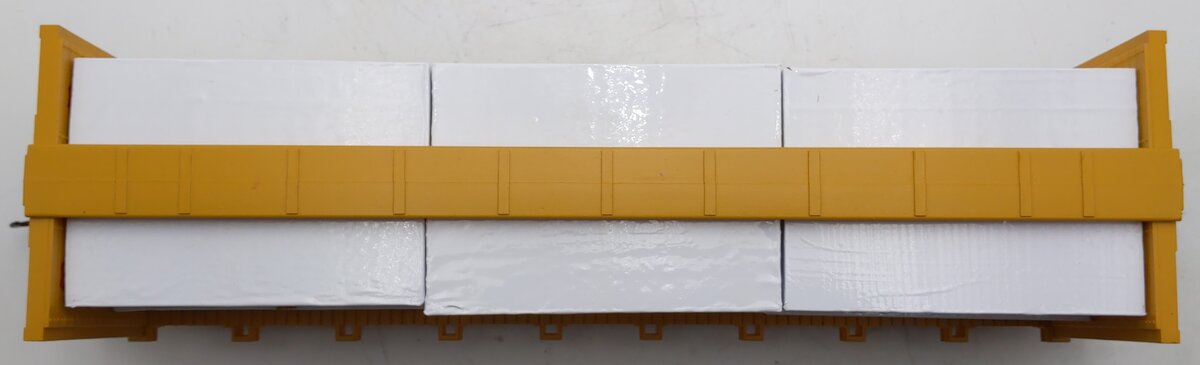 USA Trains R17405 G UP Center I-Beam Flat Cars (Yellow) w/Custom Load EX/Box