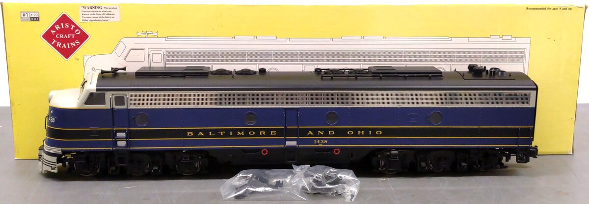 Aristo-Craft ART-23605 G Scale Baltimore & Ohio EMD E8 Diesel Locomotive #1438 EX/Box