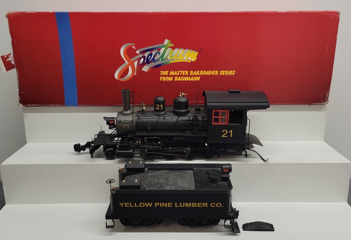 Bachmann 81294 Yellow Pine Lumber 2-8-0 Steam Locomotive & Tender EX/Box