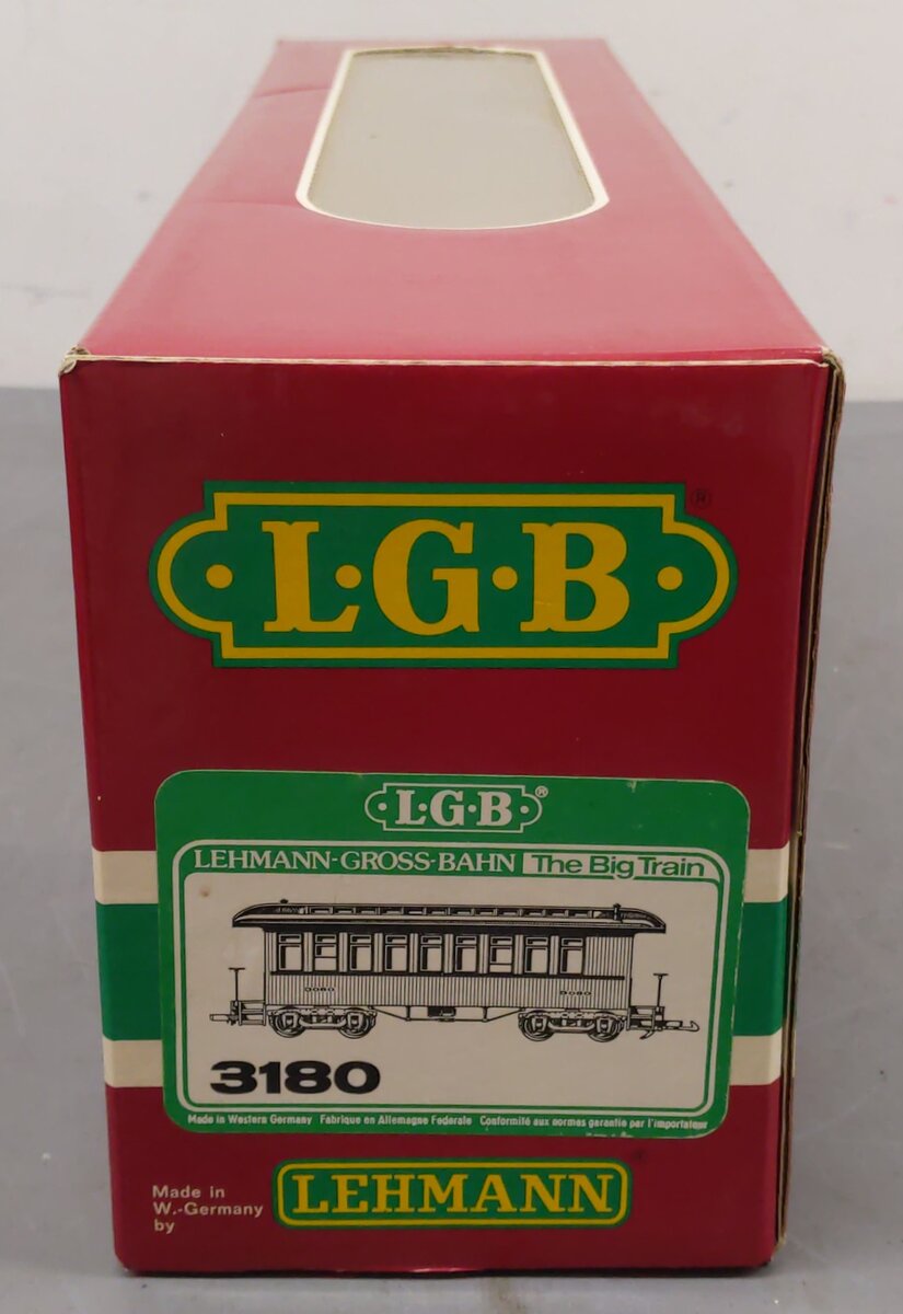 LGB 3180 G Denver South Park & Pacific Passenger Car #3180 (Metal Wheels) EX/Box