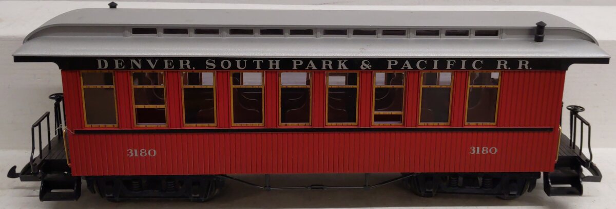 LGB 3180 G Denver South Park & Pacific Passenger Car #3180 (Metal Wheels) EX/Box