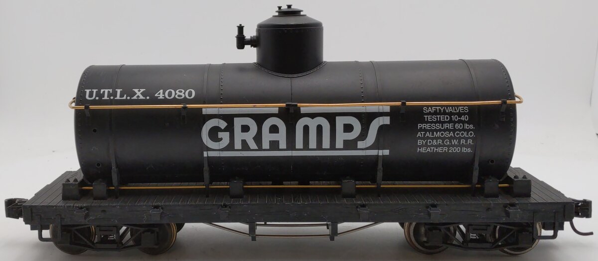 LGB 4080-Y02 Gramps Single Dome Tank Car - Metal Wheels VG/Box