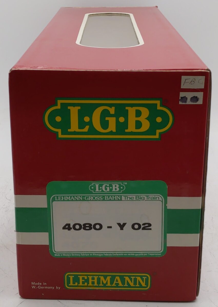 LGB 4080-Y02 Gramps Single Dome Tank Car - Metal Wheels VG/Box