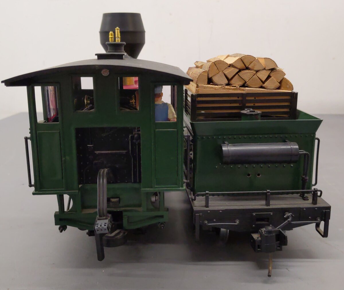 LGB 2018D G Scale D&RGW 2-6-0 Mogul Steam Loco & Tender #18 - Custom/Box