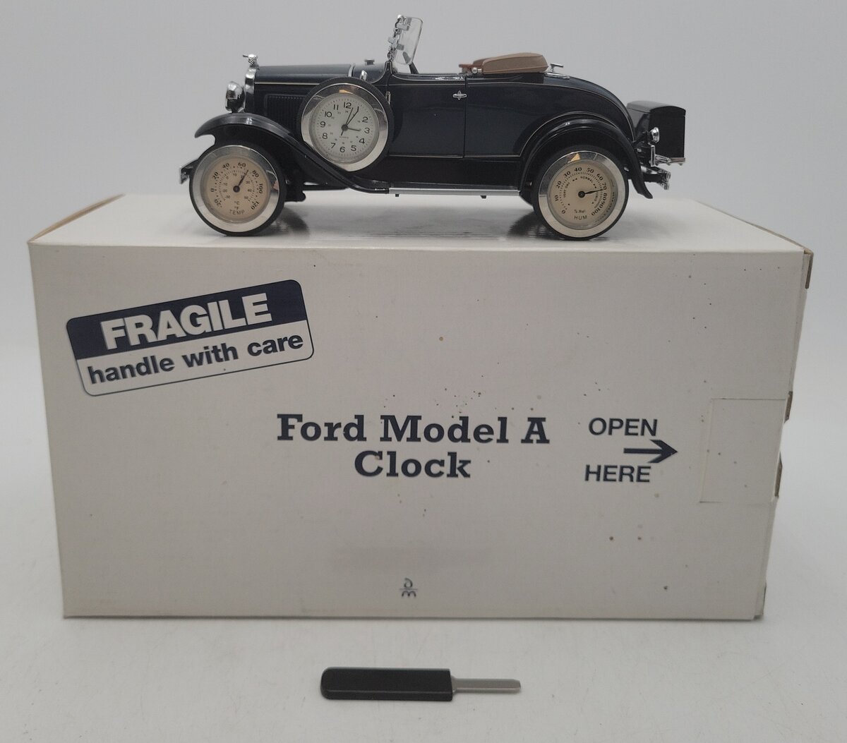 Danbury Mint 1:24 Scale Diecast Ford Model A Clock EX/Box