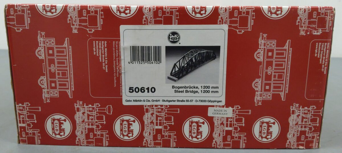 LGB 50610 G Scale Steel Truss Bridge EX/Box