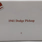 Danbury Mint 1941 1:24 1941 Dodge WC Half-Ton Pick-up Truck in Red & Black EX/Box