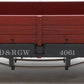 LGB 4061 G Scale Denver & Rio Grande Western Gondola #4061 EX/Box