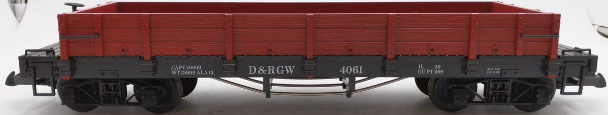 LGB 4061 G Scale Denver & Rio Grande Western Gondola #4061 EX/Box