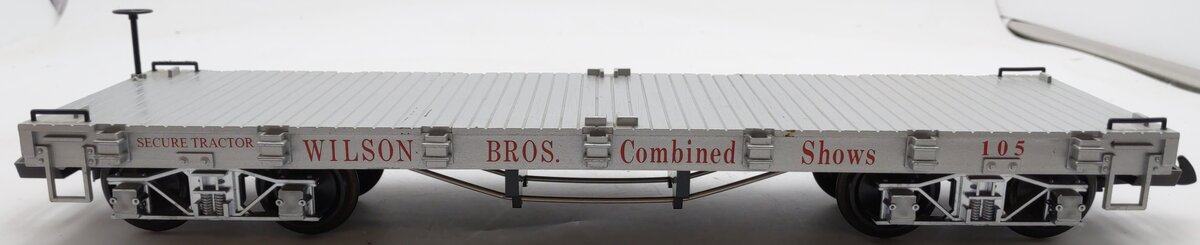 LGB 4360-DG Wilson Bros Circus Silver Flatcar #105 EX/Box