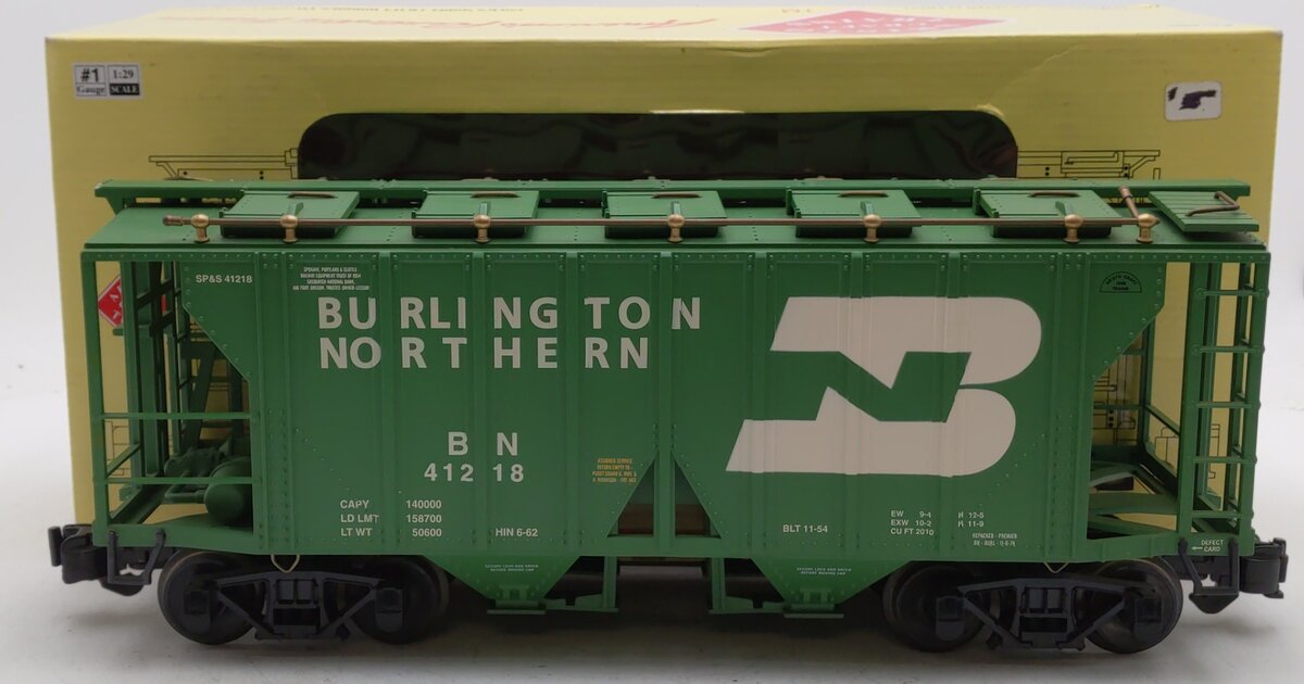 Aristo-Craft 41218 Burlington Northern 2-Bay Covered Hopper EX/Box