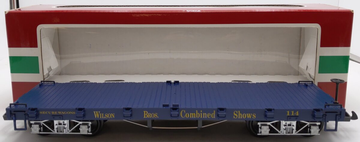LGB 4060-DG G Scale Wilson Brothers Circus Flatcar #114 LN/Box