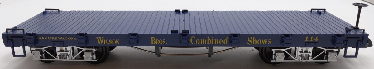 LGB 4060-DG G Scale Wilson Brothers Circus Flatcar #114 LN/Box