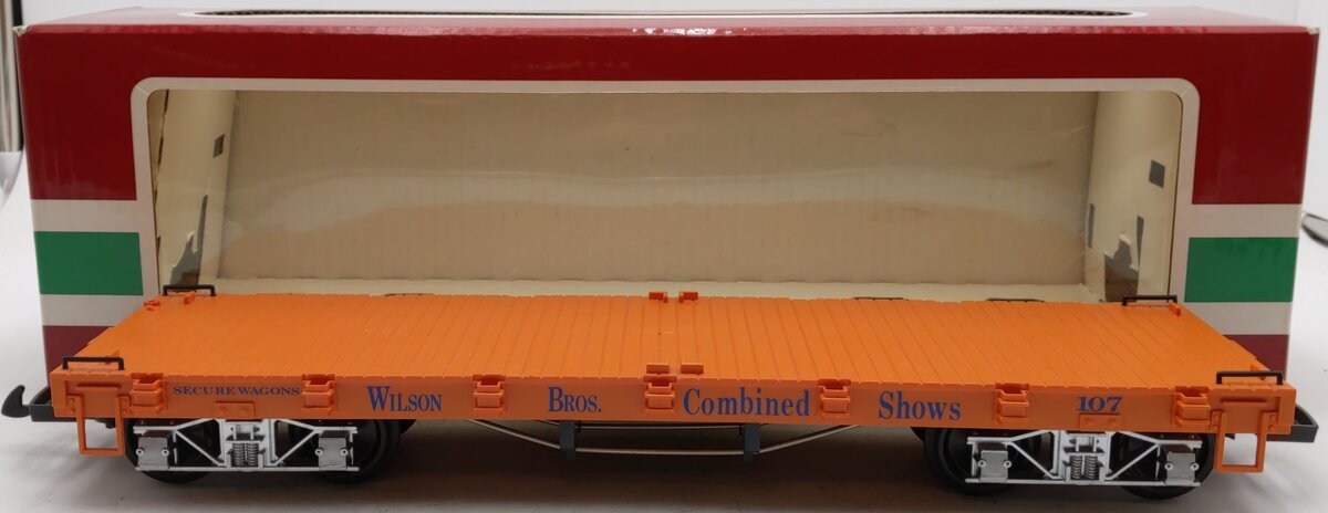 LGB 4260-DG G Scale Wilson Brothers Flatcar #107 EX/Box