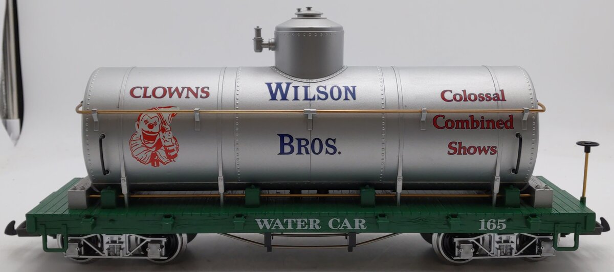 LGB 4080-DG Wilson Bros.Circus Single Dome Tank Car #165 (Metal Wheels) EX/Box