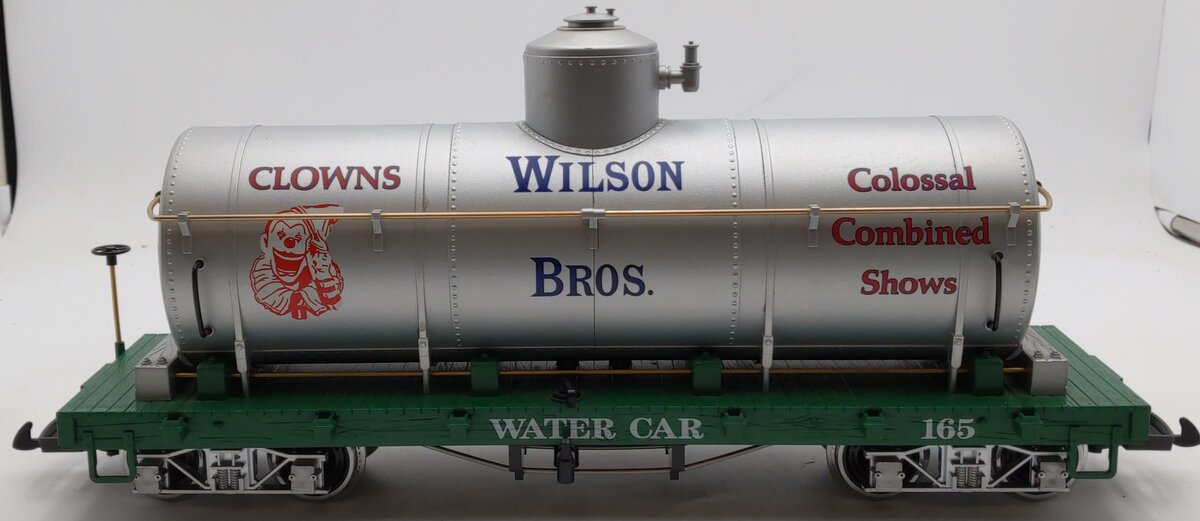 LGB 4080-DG Wilson Bros.Circus Single Dome Tank Car #165 (Metal Wheels) EX/Box