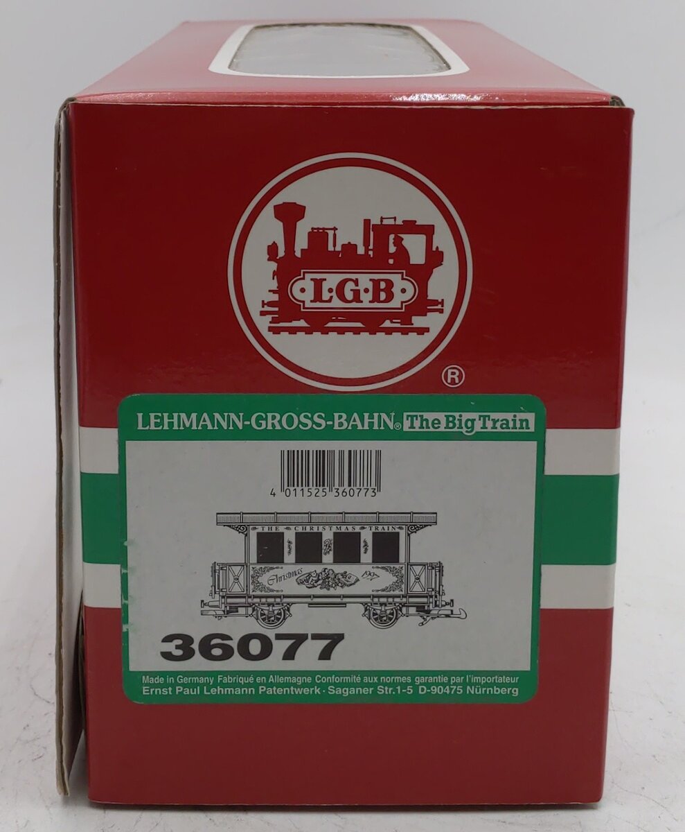 LGB 33077 G Scale The Christmas Train Passenger Car LN/Box