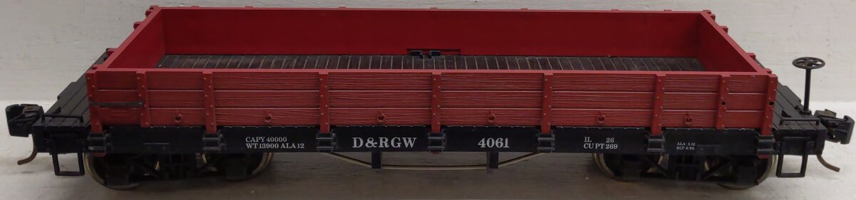 LGB 4061 Denver & Rio Grande Western Flatcar - Metal Wheels VG/Box