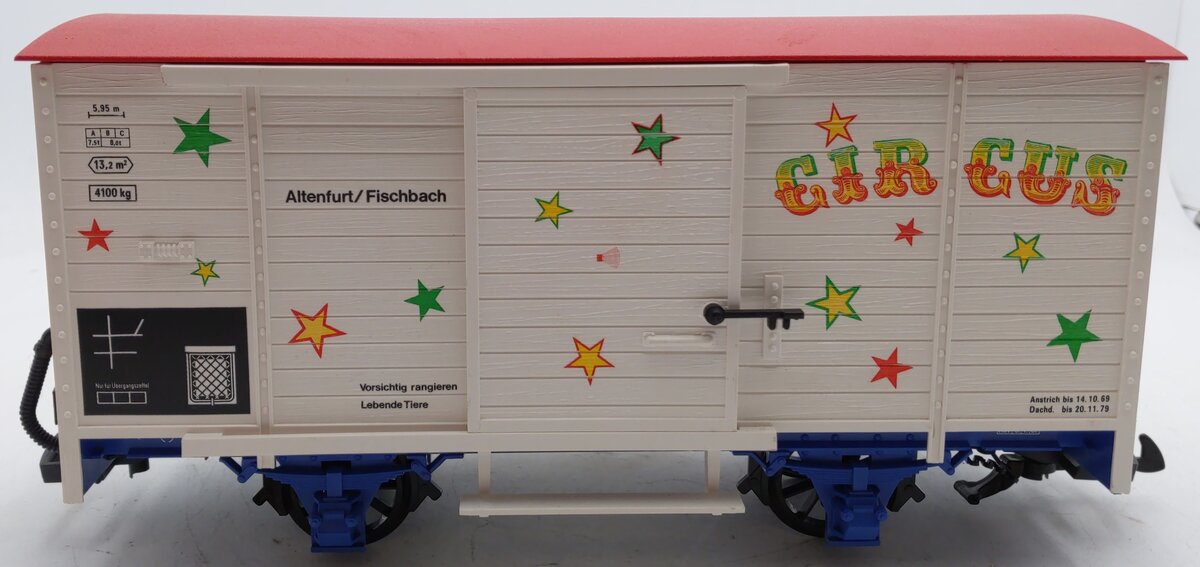 LGB 4136S G Scale Circus Sound Car with Sound EX/Box