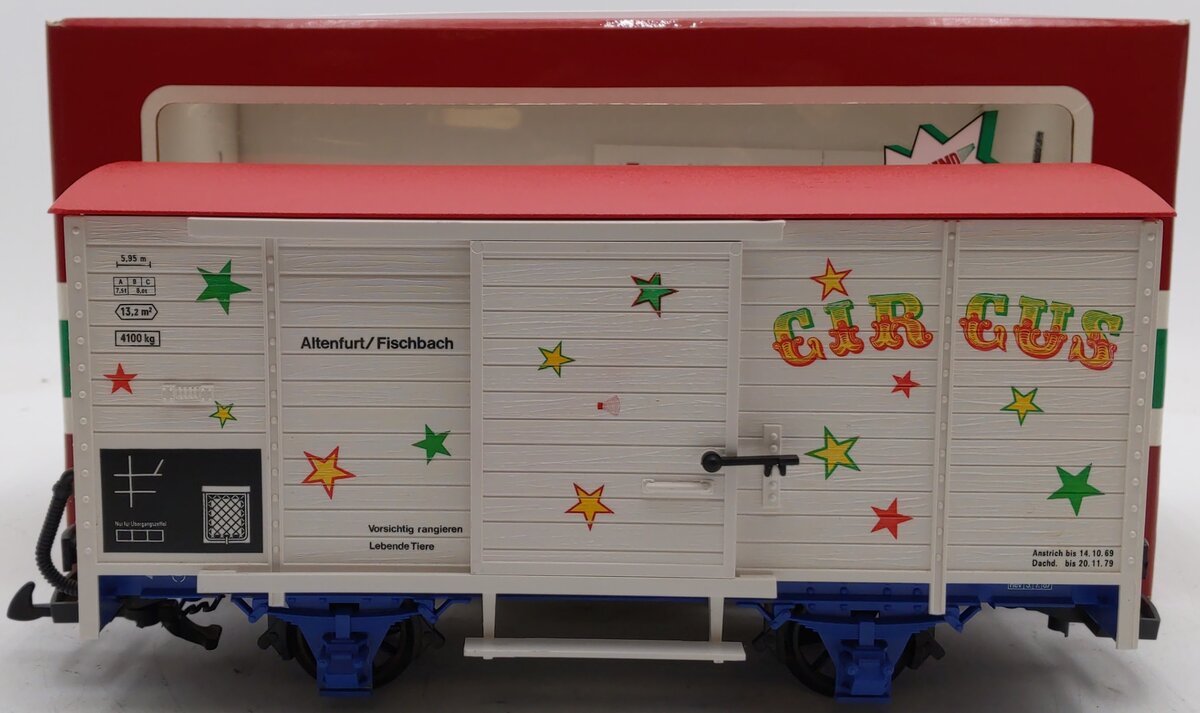 LGB 4136S G Scale Circus Sound Car with Sound EX/Box