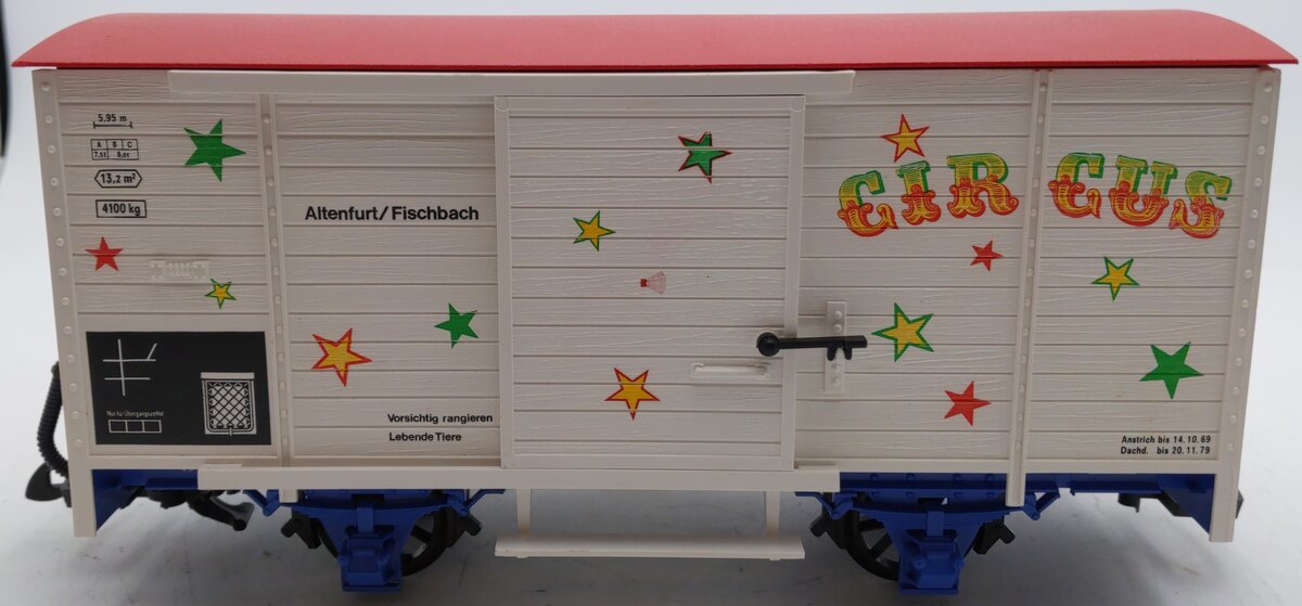 LGB 4136S G Scale Circus Sound Car with Sound EX/Box