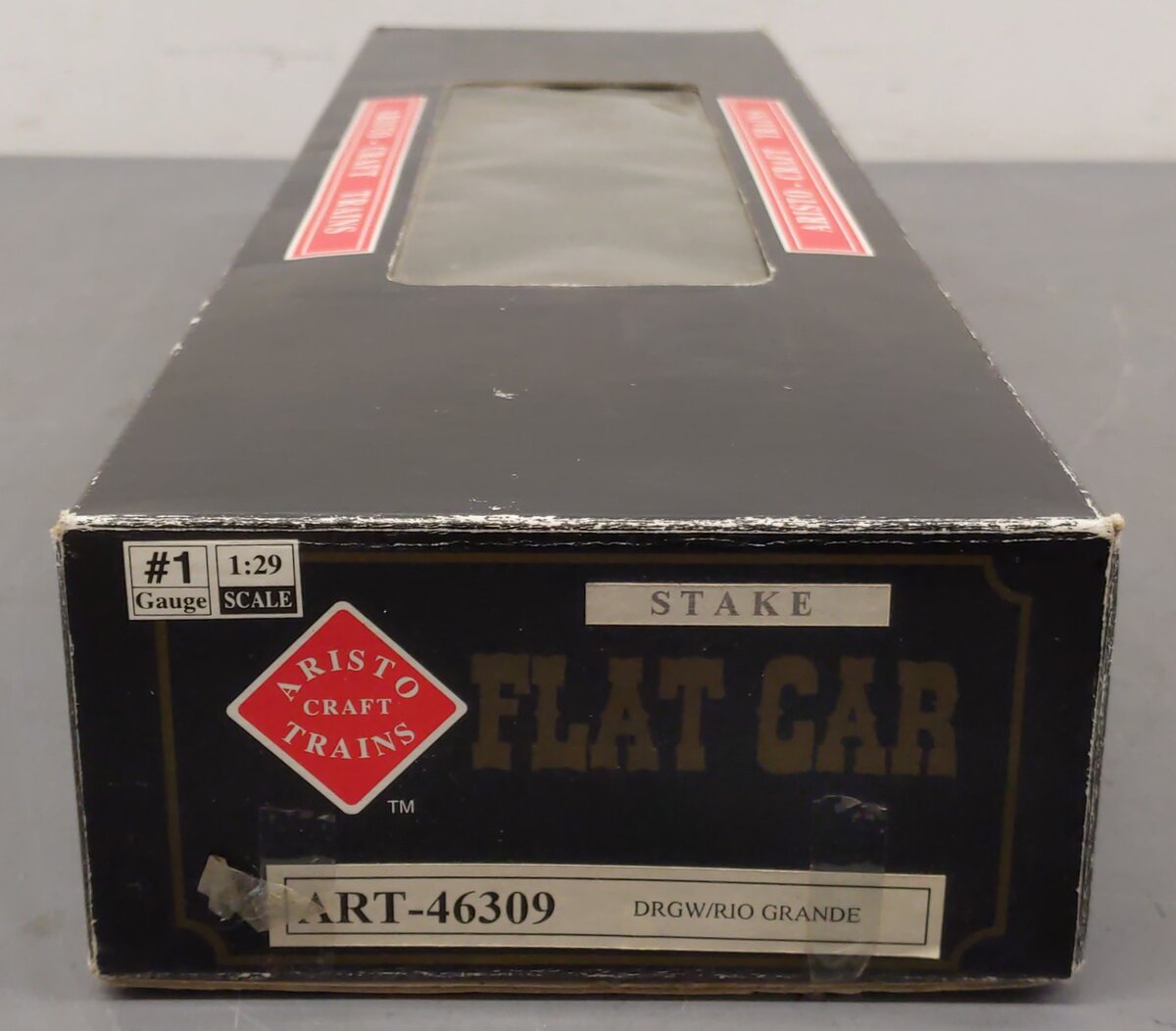 Aristo-Craft 46309 Denver & Rio Grande Western Flatcar VG/Box