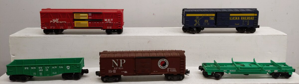 Lionel O Gauge Freight Cars: 6-9758, 6-9214, 6-9707, 6-9300, 6-16313 [5] EX