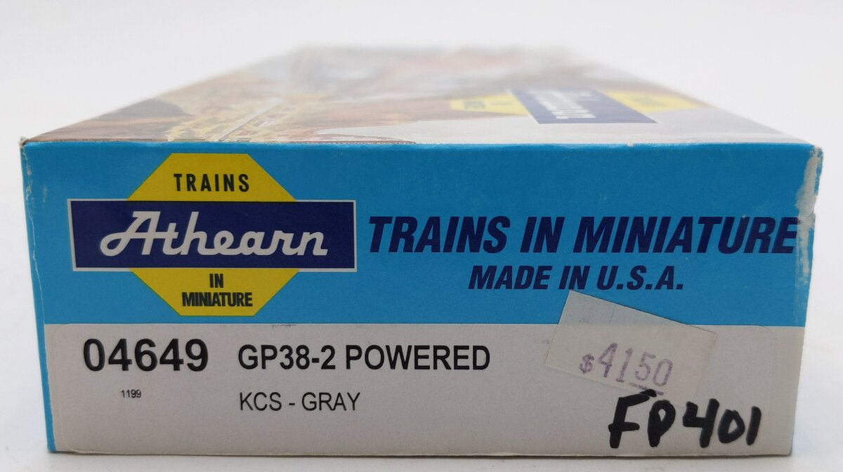 Athearn 04649 HO Scale KCS Diesel Locomotive #4029 EX/Box