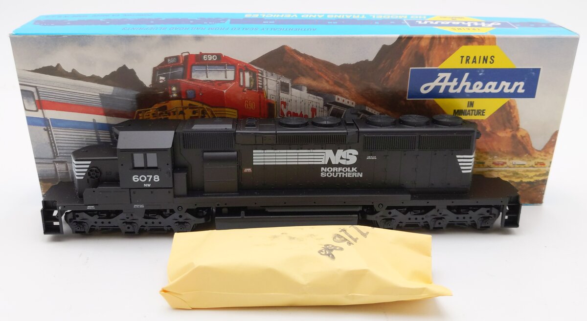 Athearn 4476 HO Norfolk Southern SD40-2 Dummy Diesel Locomotive #6078 EX/Box