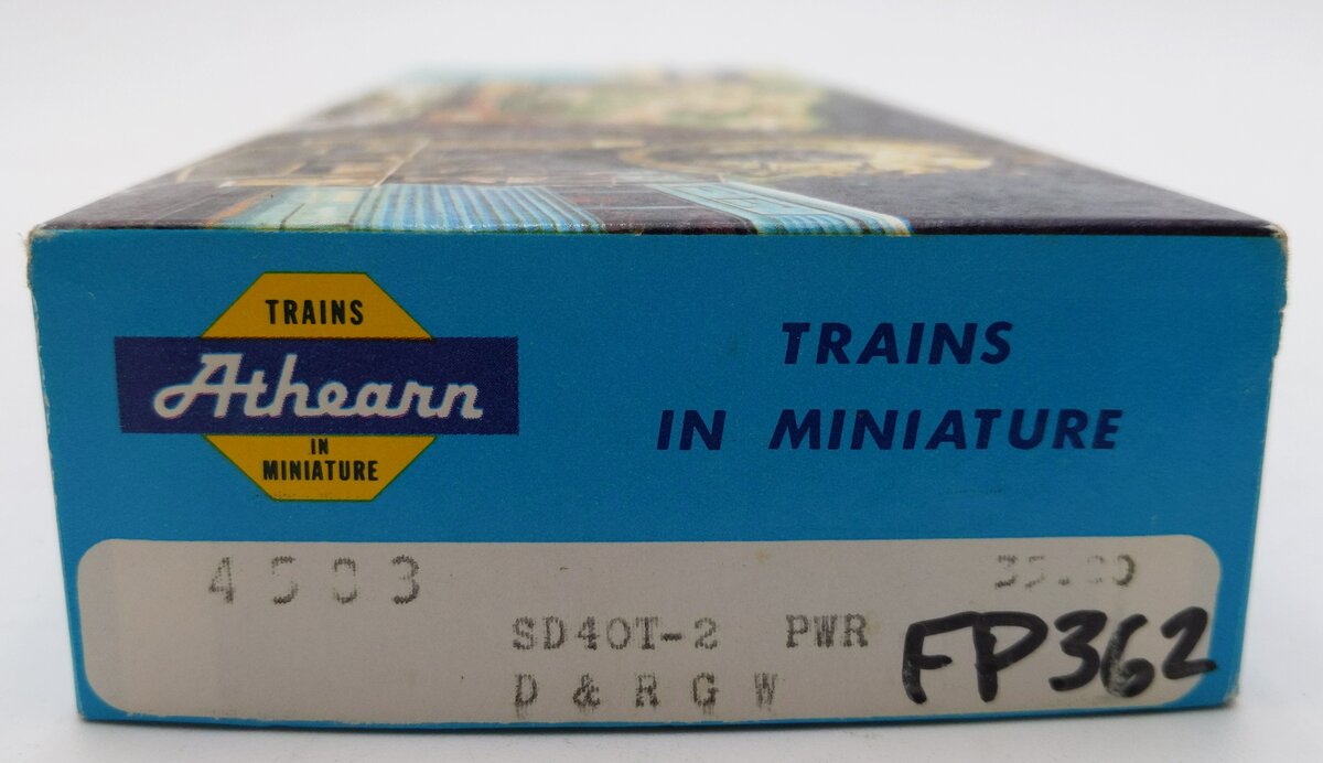 Athearn 4503 HO Scale Denver & Rio Grande SD40T-2 Diesel Locomotive #5378 EX/Box