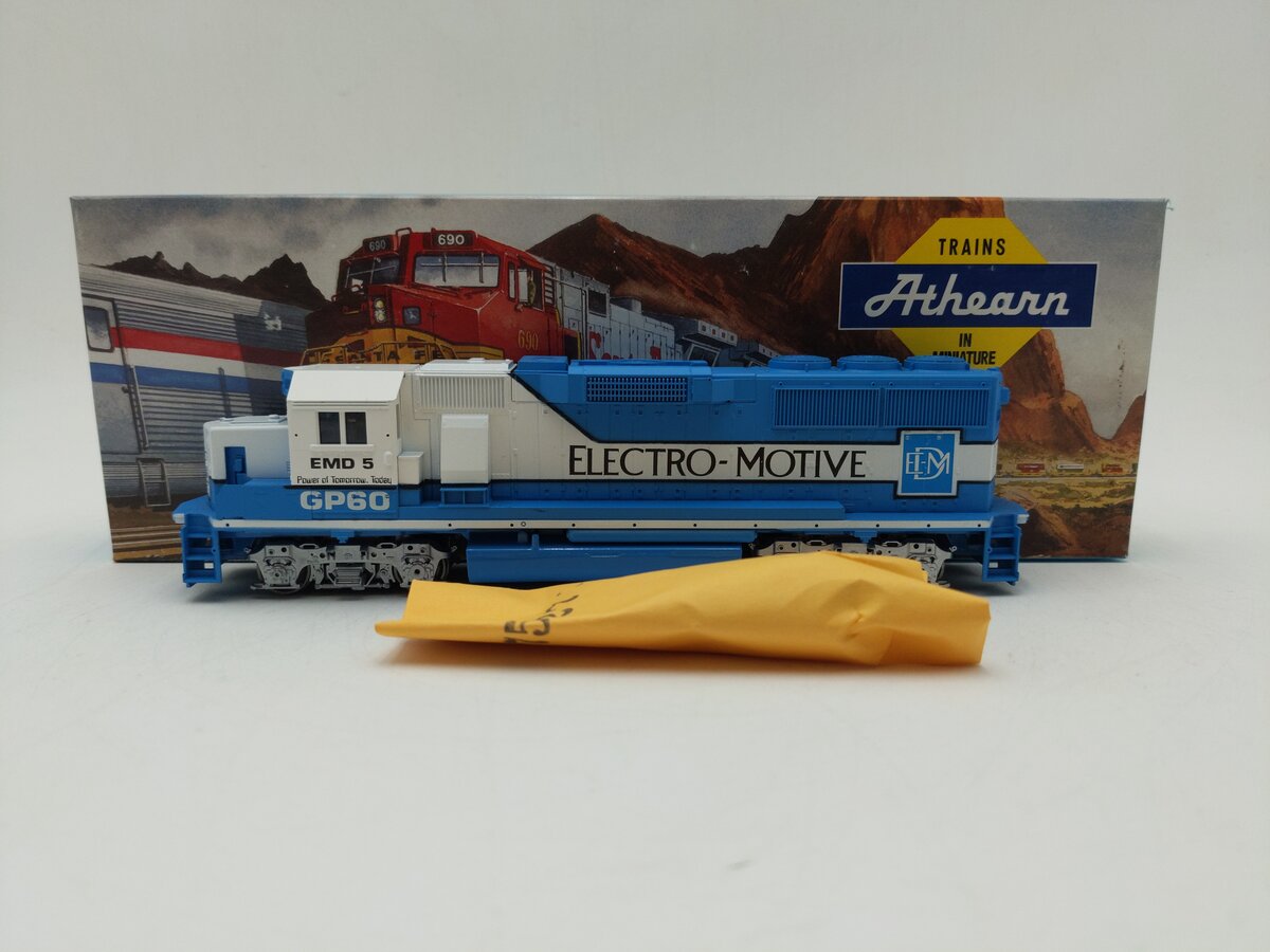 Athearn 4764 HO Scale EMD Demo GP60 Powered Diesel Locomotive #5 EX/Box
