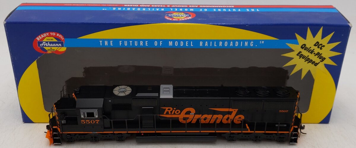 Athearn 8046 HO Scale Denver & Rio Grande Western SD-60 Powered Diesel #5507 EX/Box