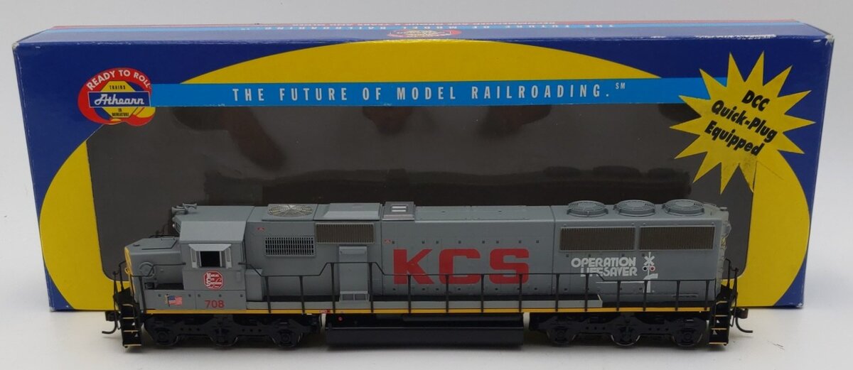Athearn 8073 HO Scale Kansas City Southern SD-50 Diesel Locomotive #708 -DC LN/Box