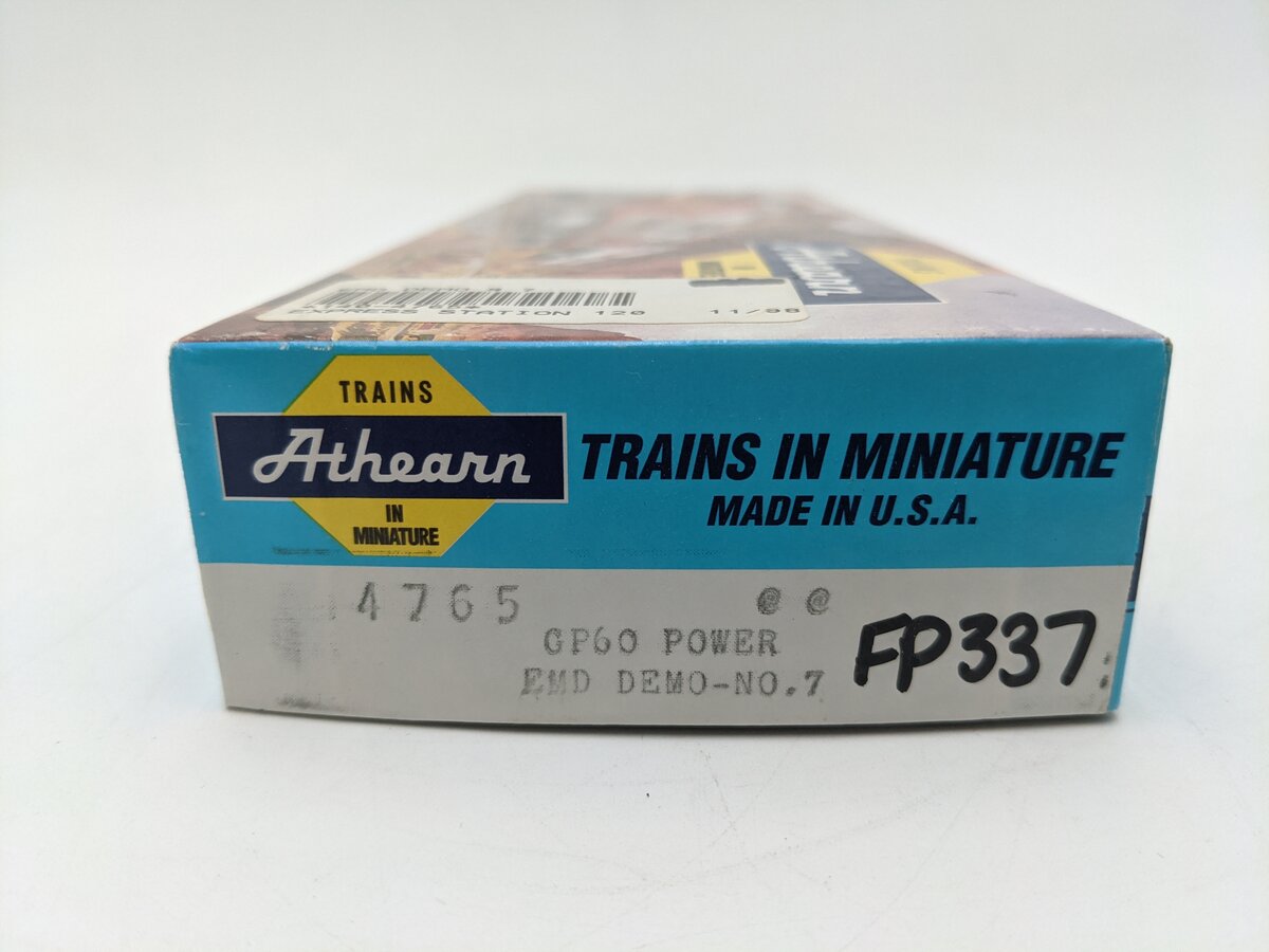 Athearn 4765 HO Scale EMD Demo GP60 Powered Diesel Locomotive #7 EX/Box