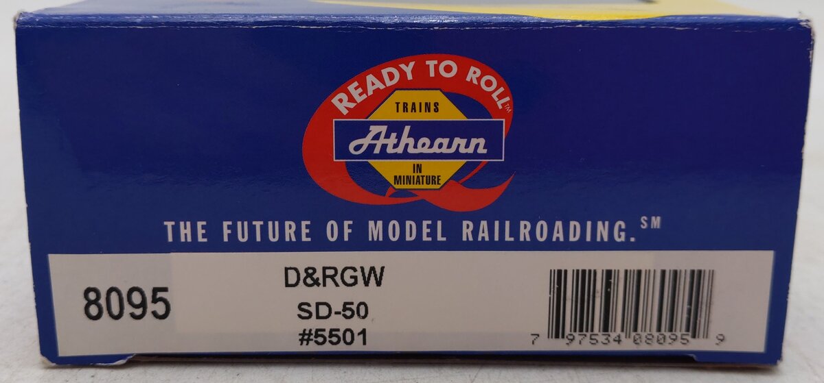 Athearn 8095 HO Denver & Rio Grande Western SD-50 Diesel Locomotive #5501 -DC EX/Box