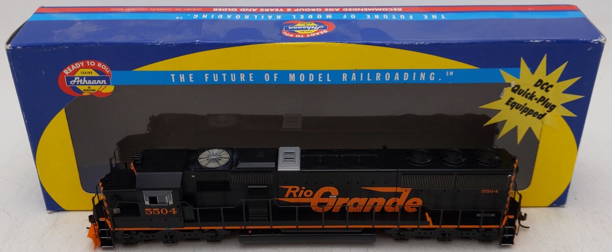 Athearn 8045 HO Denver & Rio Grande Western SD-50 Diesel Locomotive #5504 EX/Box