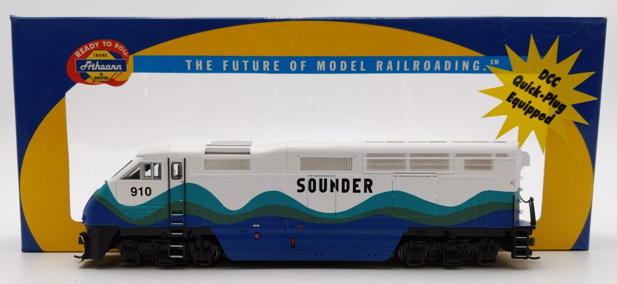 Athearn 26323 HO Scale Sounder F59 PHI Diesel Locomotive #910 LN/Box