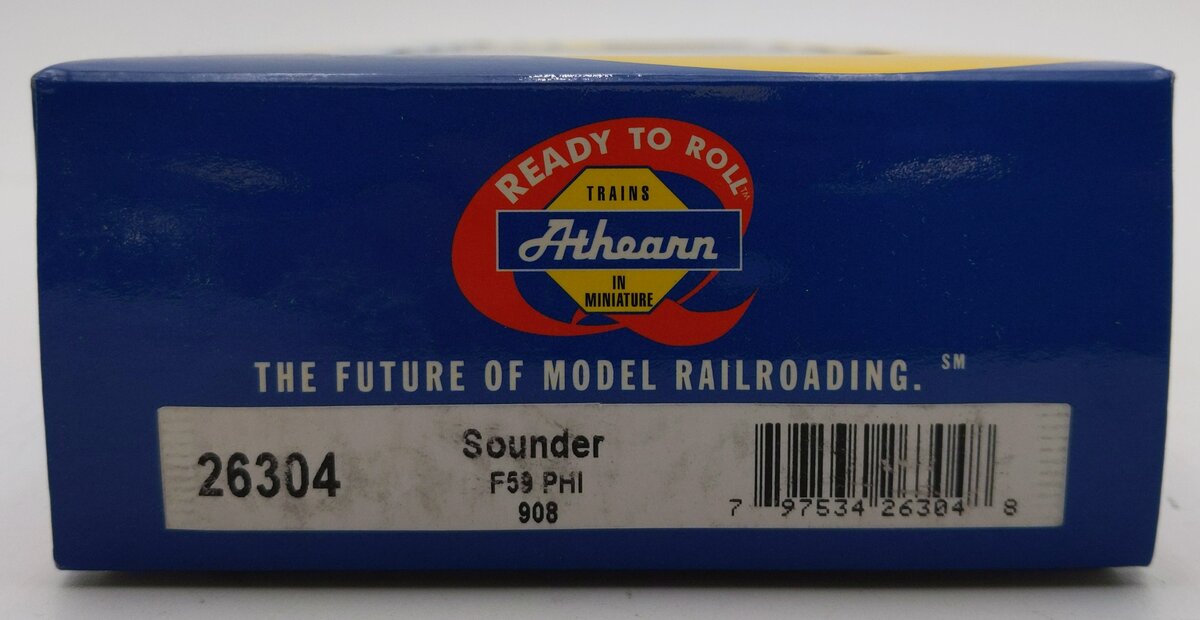 Athearn 26304 HO Scale Sounder F59 PHI Diesel Locomotive #908 MT/Box