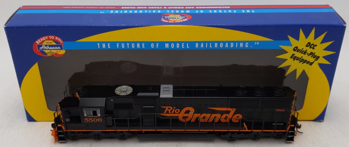 Athearn 8096 HO Denver & Rio Grande Western SD-50 Diesel Locomotive #5506 -DC EX/Box