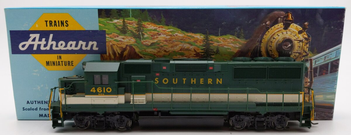 Athearn 4766 HO Scale Southern GP59 Powered Diesel Locomotive #4610 EX/Box
