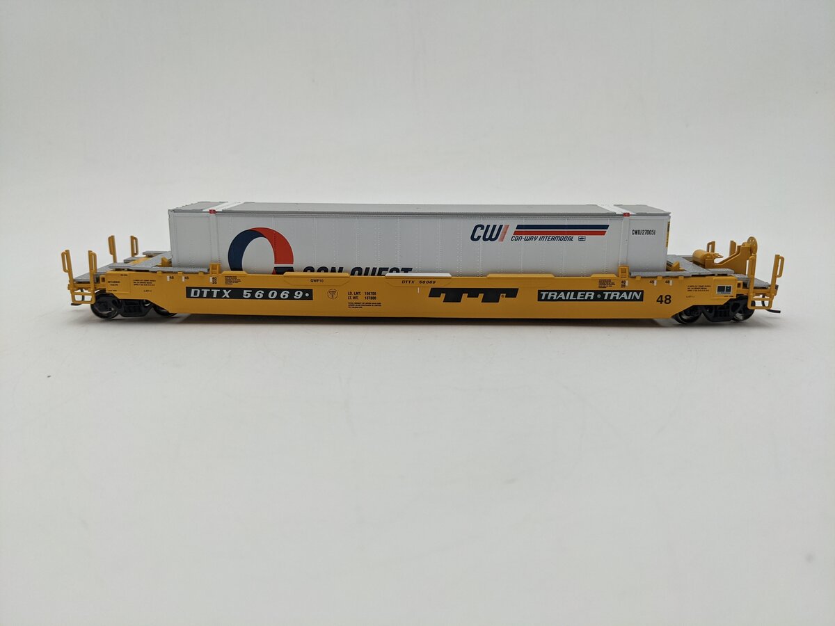 Athearn 72567 HO Scale Trailer Train Husky Stack Well Car #56069 EX