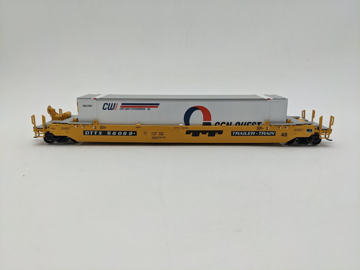 Athearn 72567 HO Scale Trailer Train Husky Stack Well Car #56069 EX