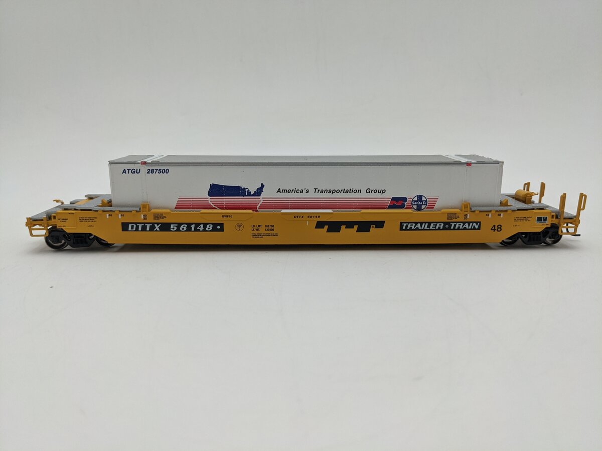 Athearn 72568 HO Scale Trailer Train Husky Stack Well Car #56148 EX