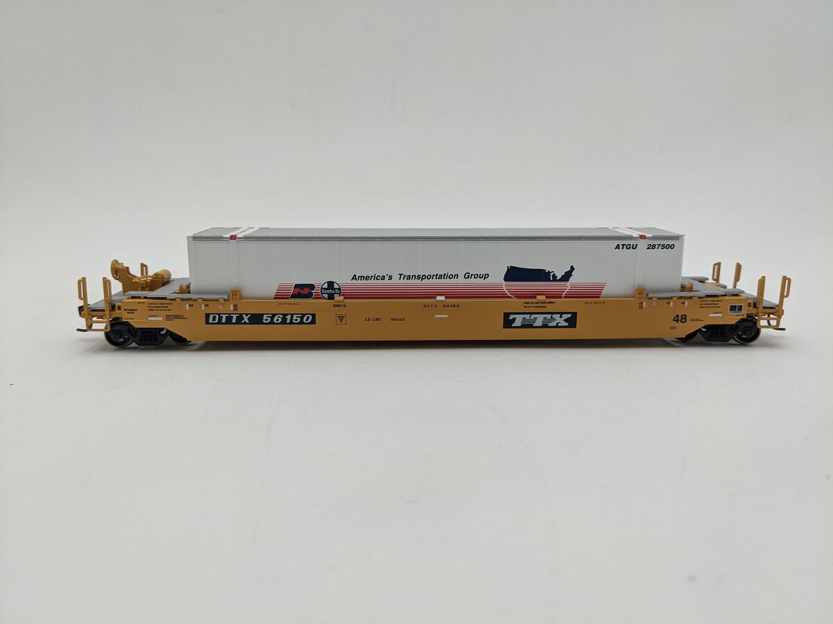 Athearn 72569 HO Scale TTX Husky Stack Well Car #56150 EX