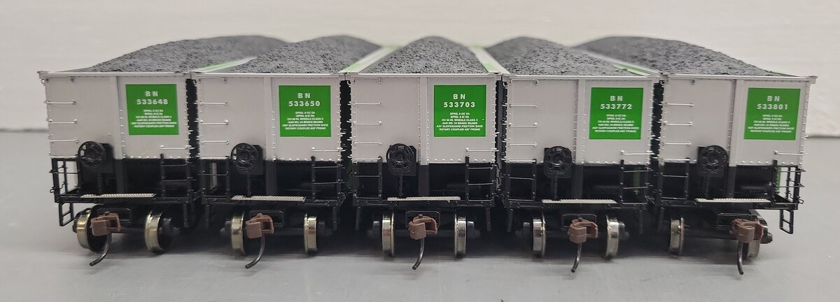 Athearn 93035 HO Scale BN #5 BethGon Coalporter Hopper (Pack of 5) LN/Box